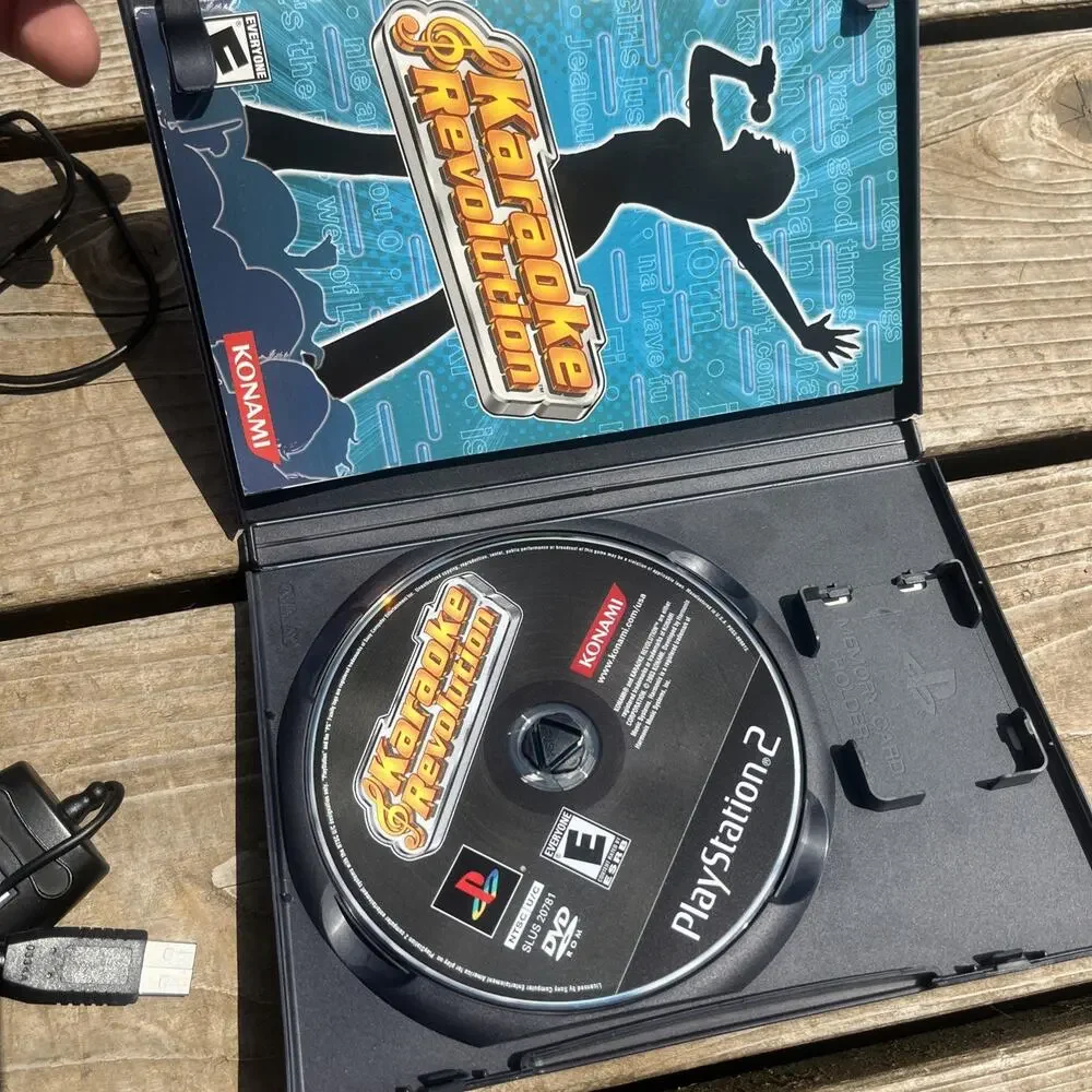 Karaoke Revolution Bundle (Sony PlayStation 2) PS2 W/ Microphone Sealed Game